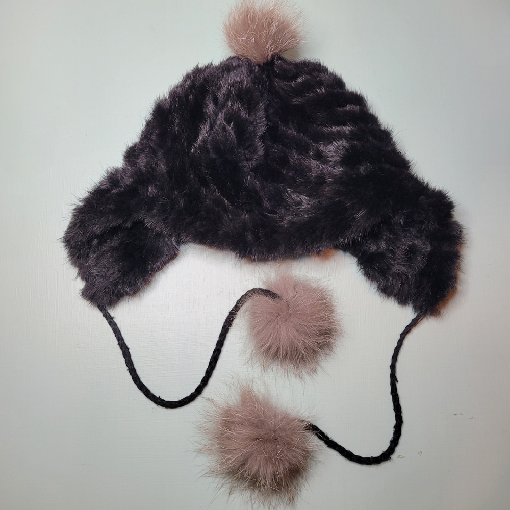 Vintage Fur Hat and Ear Warmer
